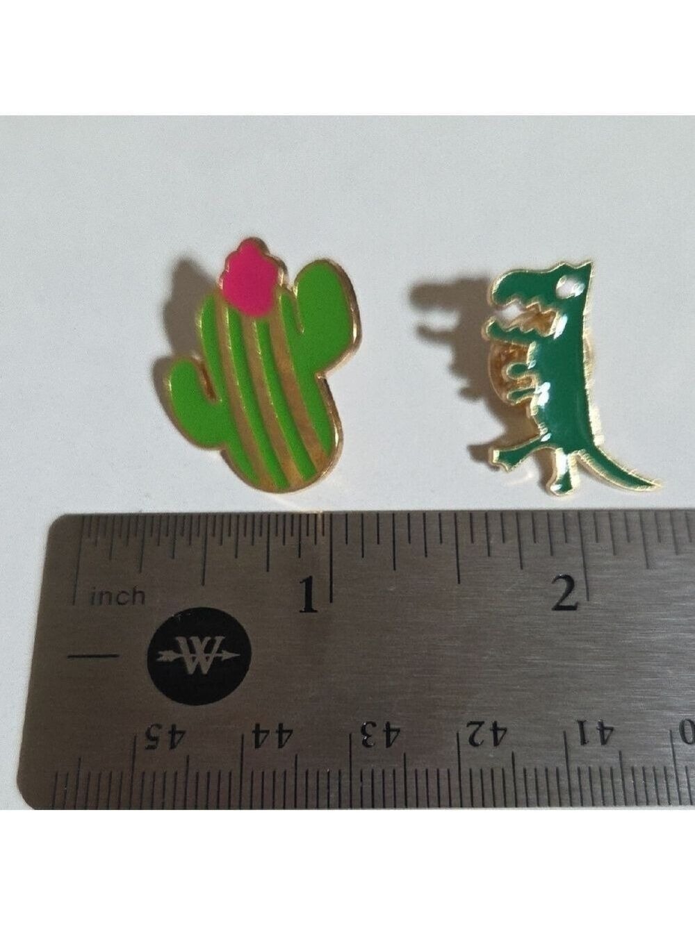 Cactus Dinosaur Enamel Pins Kids - Picture 2 of 5